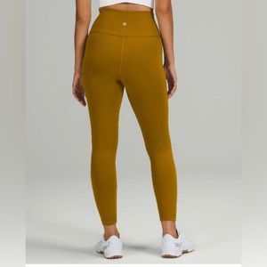 Lululemon Wunder Train High-Rise Tight 25" size 2 Gold Spice